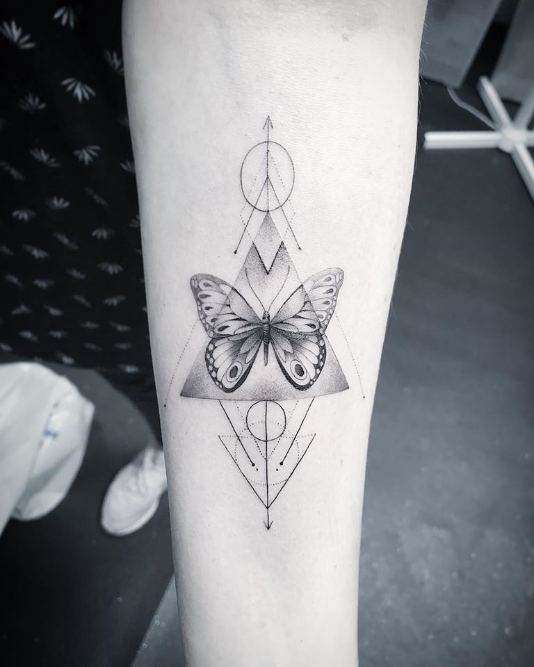 Fine Lines and Dotwork Form Surreal Monochromatic Tattoos by Michele Volpi   Colossal