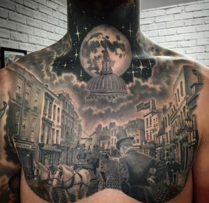Victorian Town Realism Black & White
