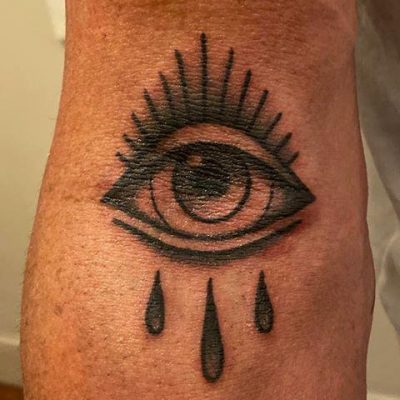 Abstract Eye Black & White/Grey Realism Tattoo