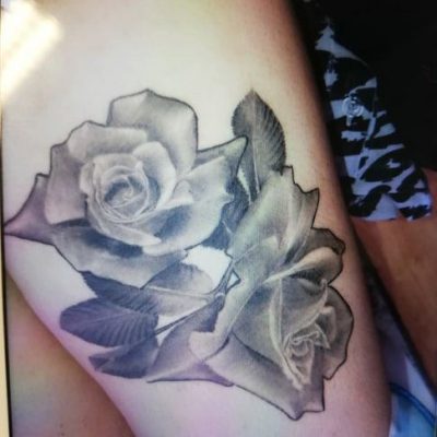 Black & White/Grey Realism Tattoo