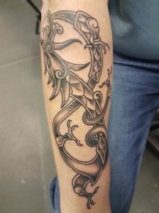 Black & White/Grey Realism Tattoo