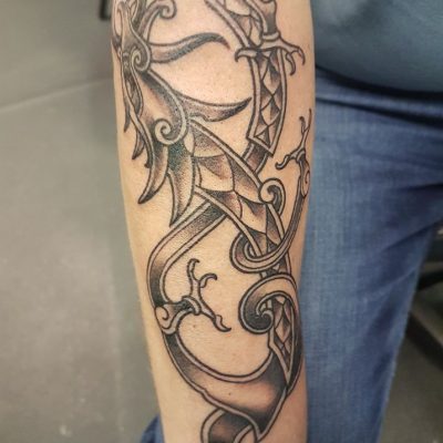 Black & White/Grey Realism Tattoo