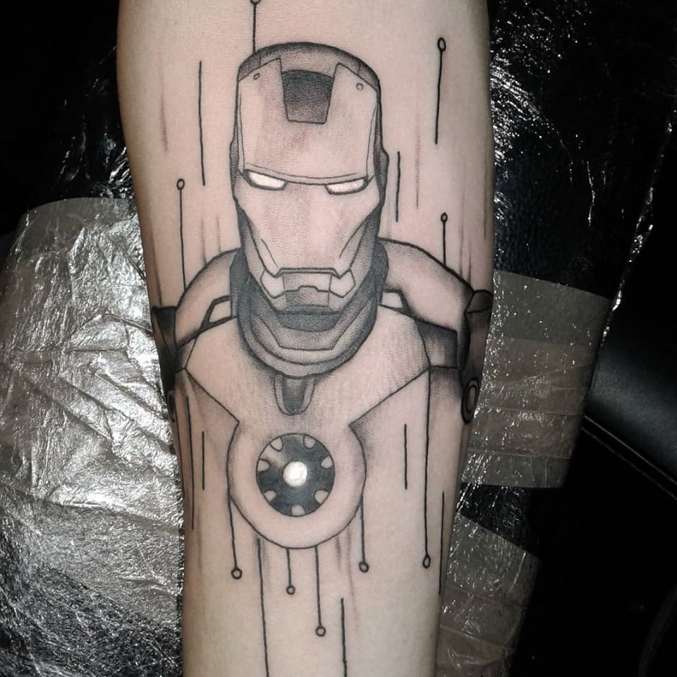 Iron Man Face Tattoo  islamiyyatcom