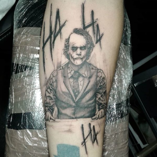 Joker - Heath Ledger Tattoo from The Dark Knight - Batman - DC Comics