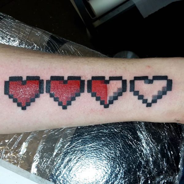 Gaming - Health/life tattoo Zelda Nintendo Retro