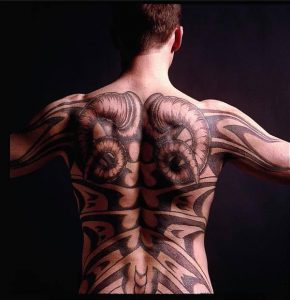 red dragon movie tattoo backpiece