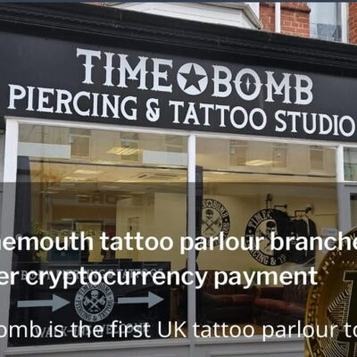 Timebomb Tattoo in Bournemouth accepts Bitcoin