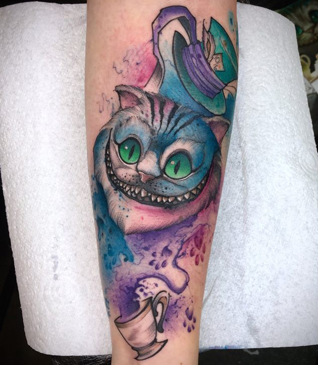Water Colour Cheshire Cat