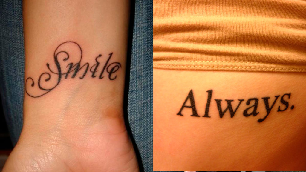 Script and Word Tattoos